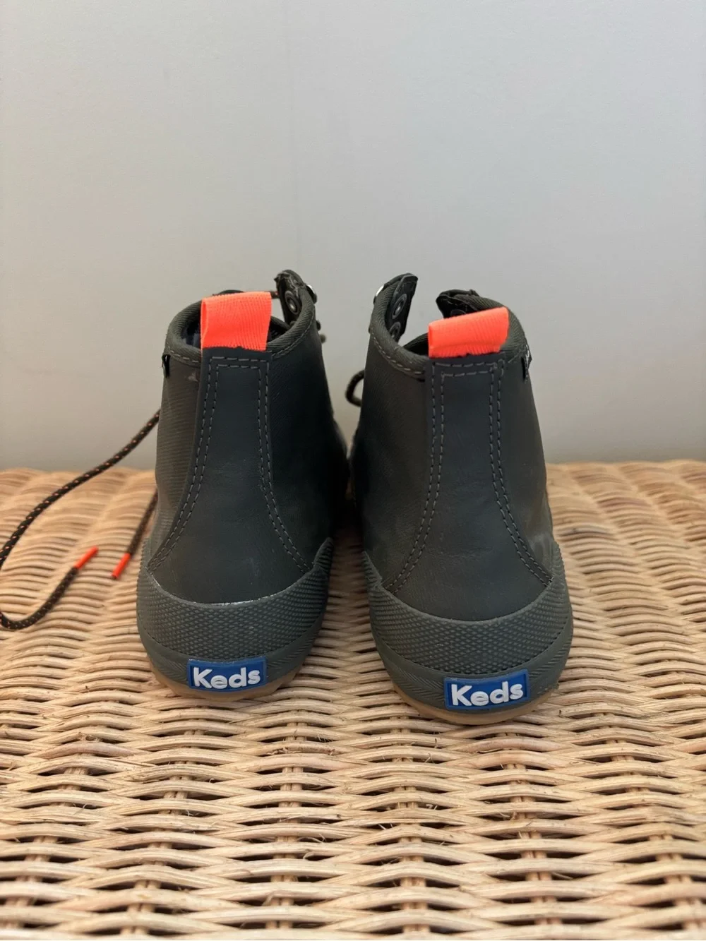 Keds Olive Green and Orange Women's Waterproof High-Top Boots